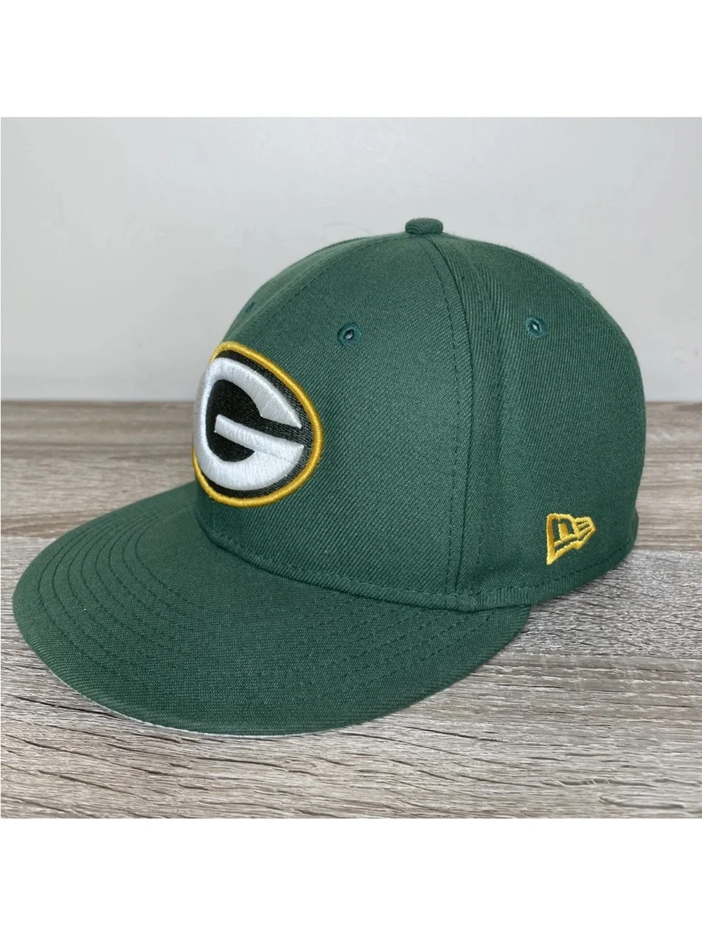 Green Bay Packers Fitted Hat New Era 59FIFTY 7 1/8 Embroidered NFL
